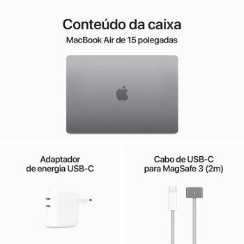 MacBook Air M3 Cinza Espacial 256GB | 8RAM 15” - Imagem 5